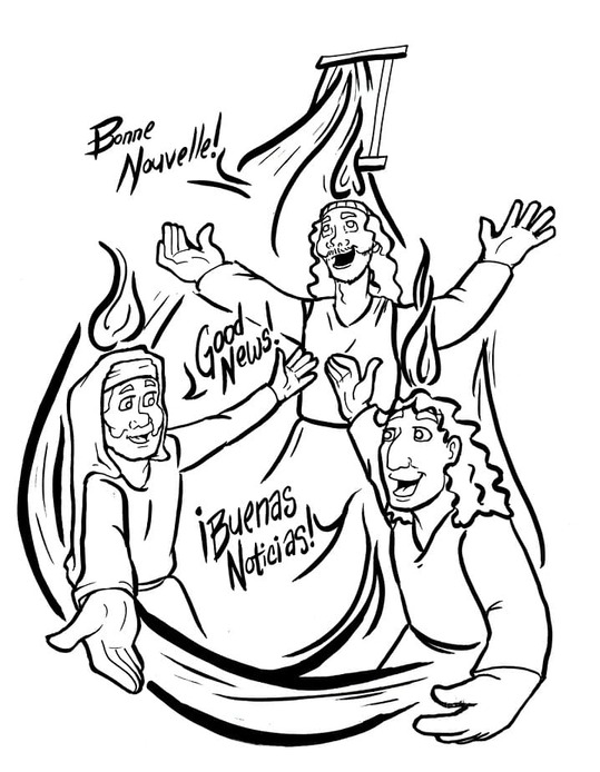 Tekening Pinksteren gratis