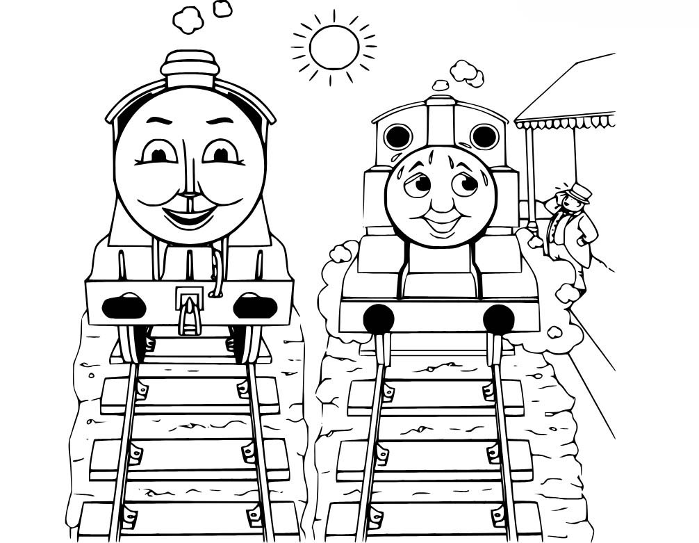 Thomas De Trein afdrukbaar voor kinderen