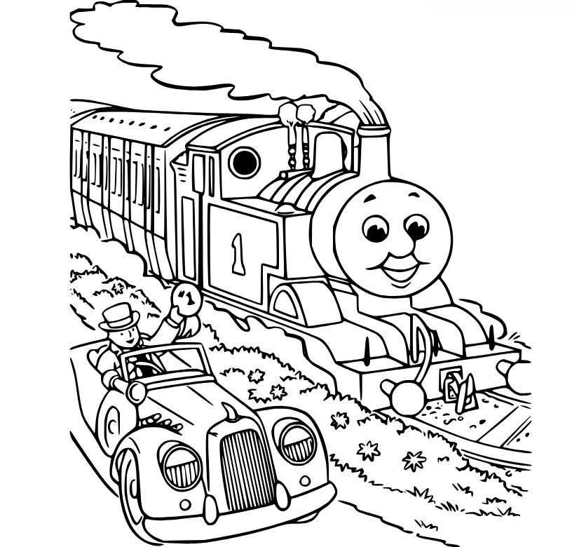 Thomas De Trein afdrukbare basis