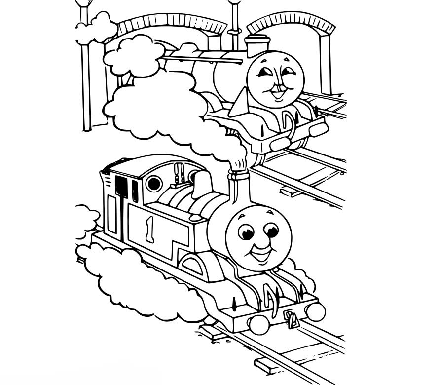 Thomas De Trein gratis afdrukbaar voor kinderen