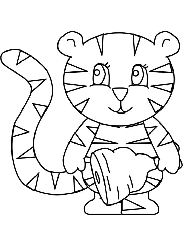 Tijger gratis afdrukbaar voor kinderen