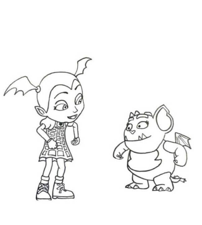 Vampirina gratis afdrukbaar
