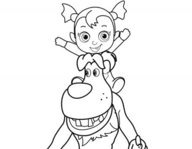 Vampirina gratis afdrukbaar voor kinderen