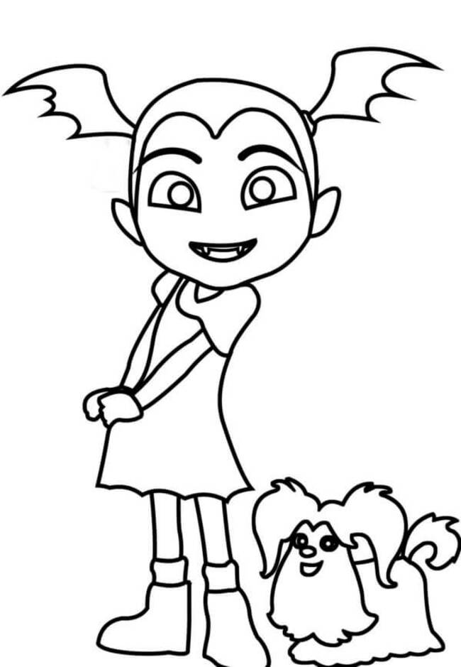 Vampirina gratis afdrukbare eenvoudig