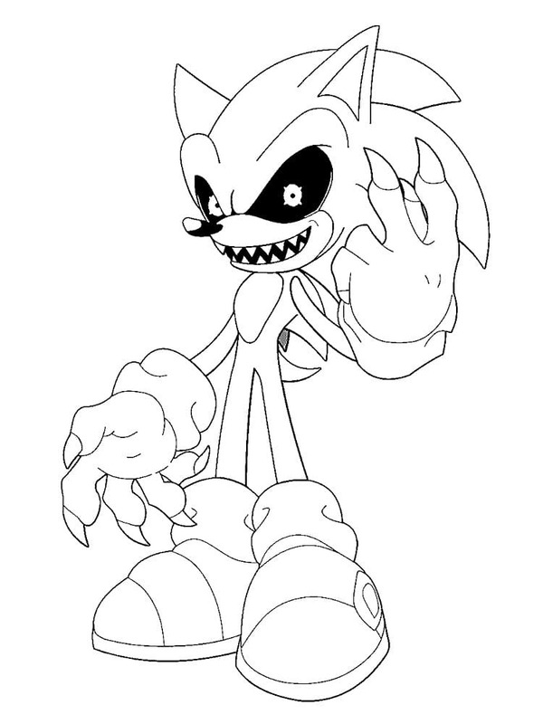 Afbeelding Sonic Exe afdrukbaar