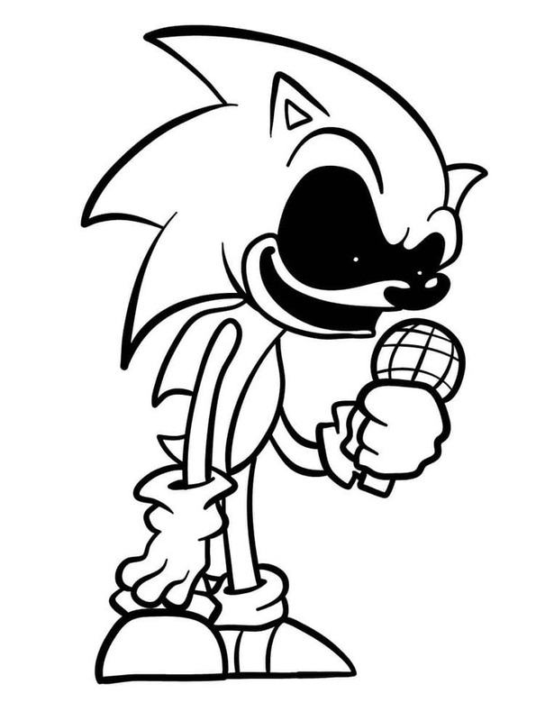 Afbeelding Sonic Exe gratis afdrukbaar