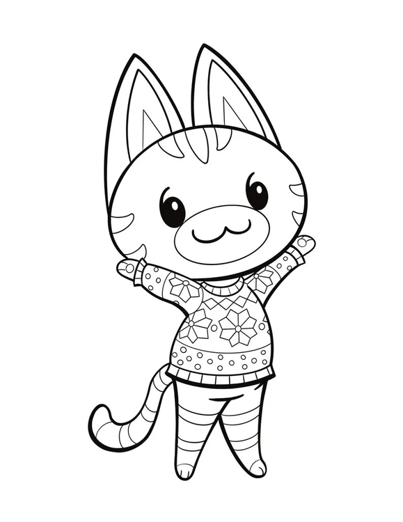 Animal Crossing afdrukbare eenvoudig
