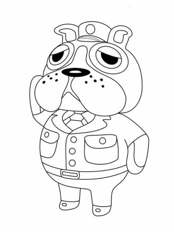 Animal Crossing afdrukbare simpel