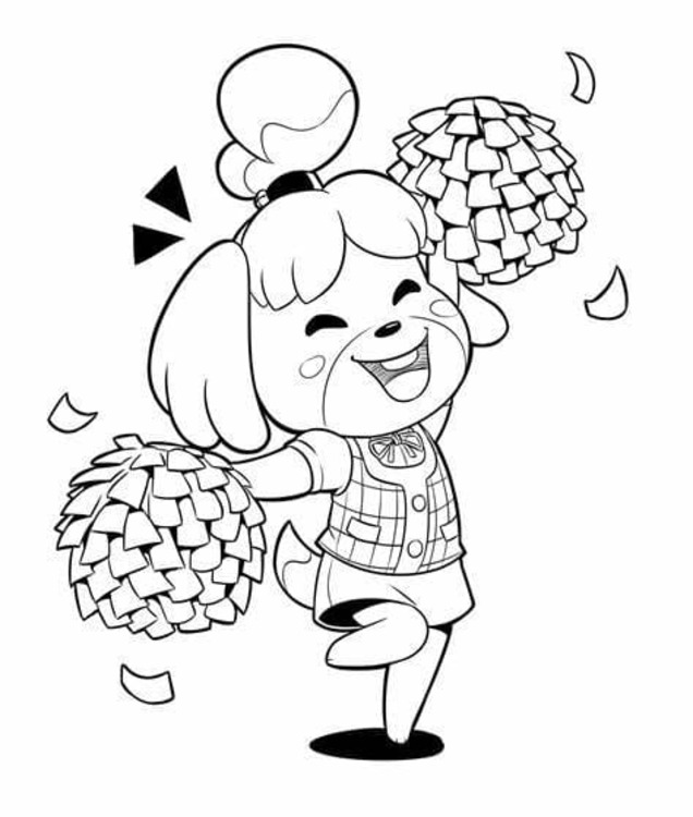 Animal Crossing gratis afdrukbare simpel