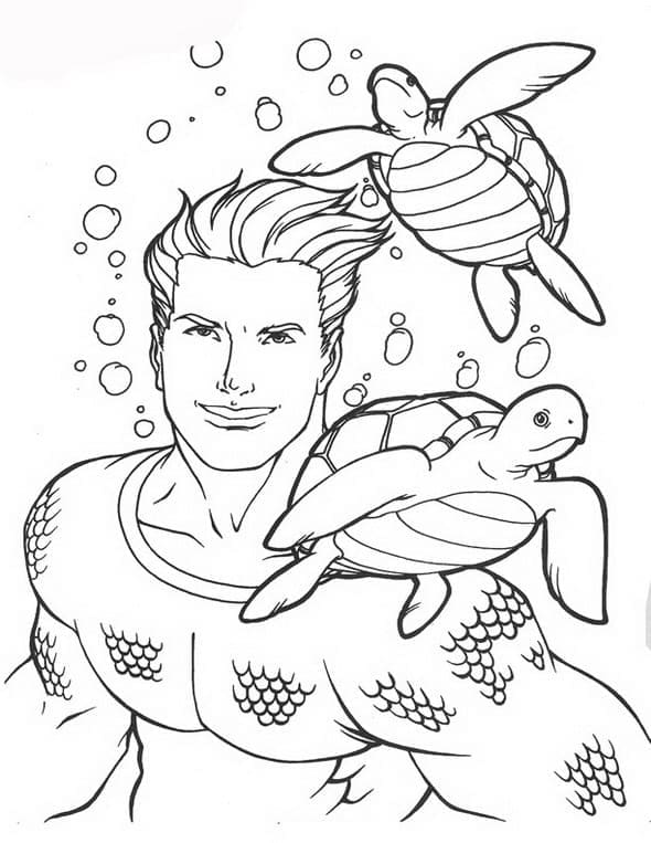 Aquaman afdrukbaar eenvoudig