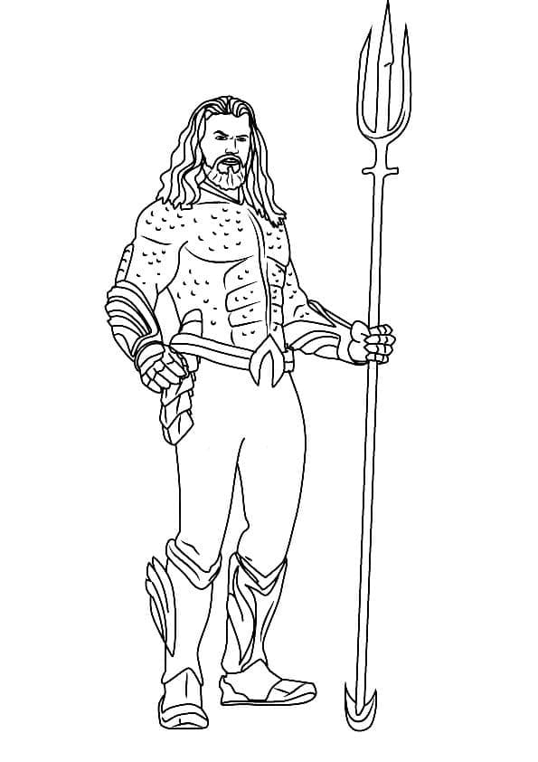 Aquaman afdrukbaar simpel
