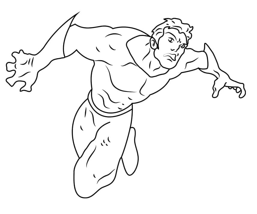 Aquaman gratis afdrukbaar eenvoudig