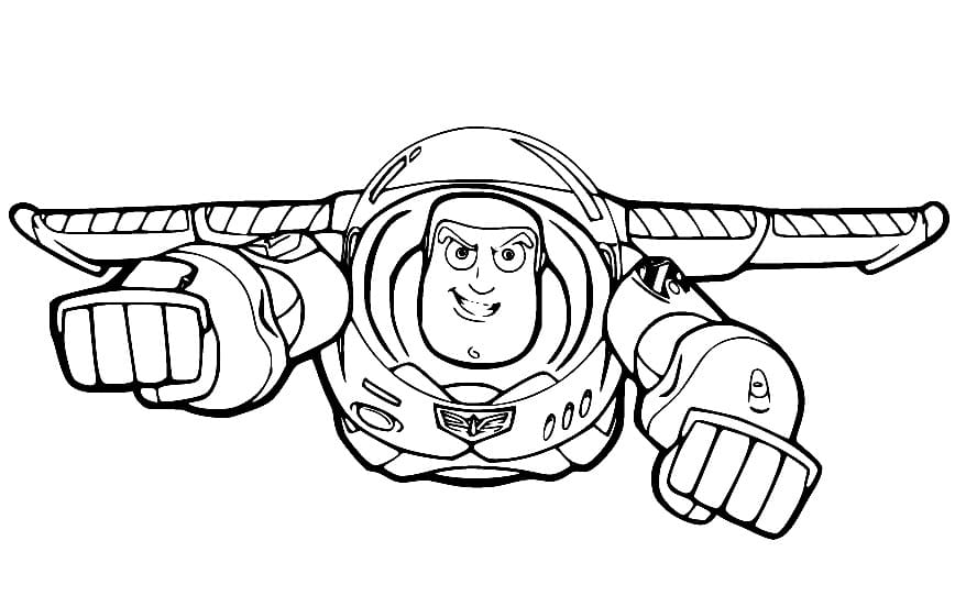 Buzz Lightyear afdrukbaar eenvoudig