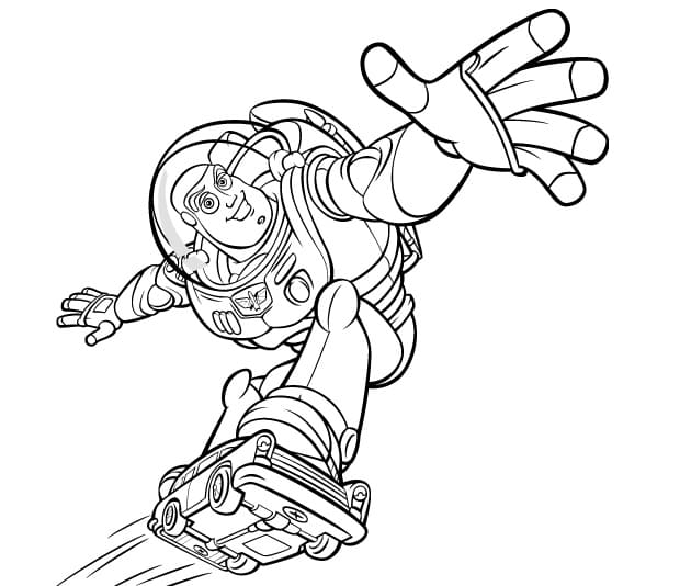 Buzz Lightyear afdrukbaar simpel