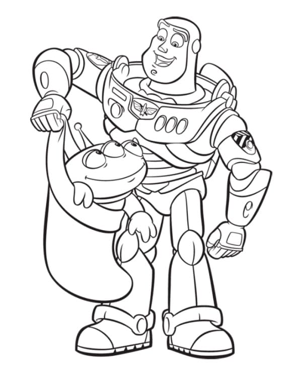 Buzz Lightyear afdrukbaar voor kinderen