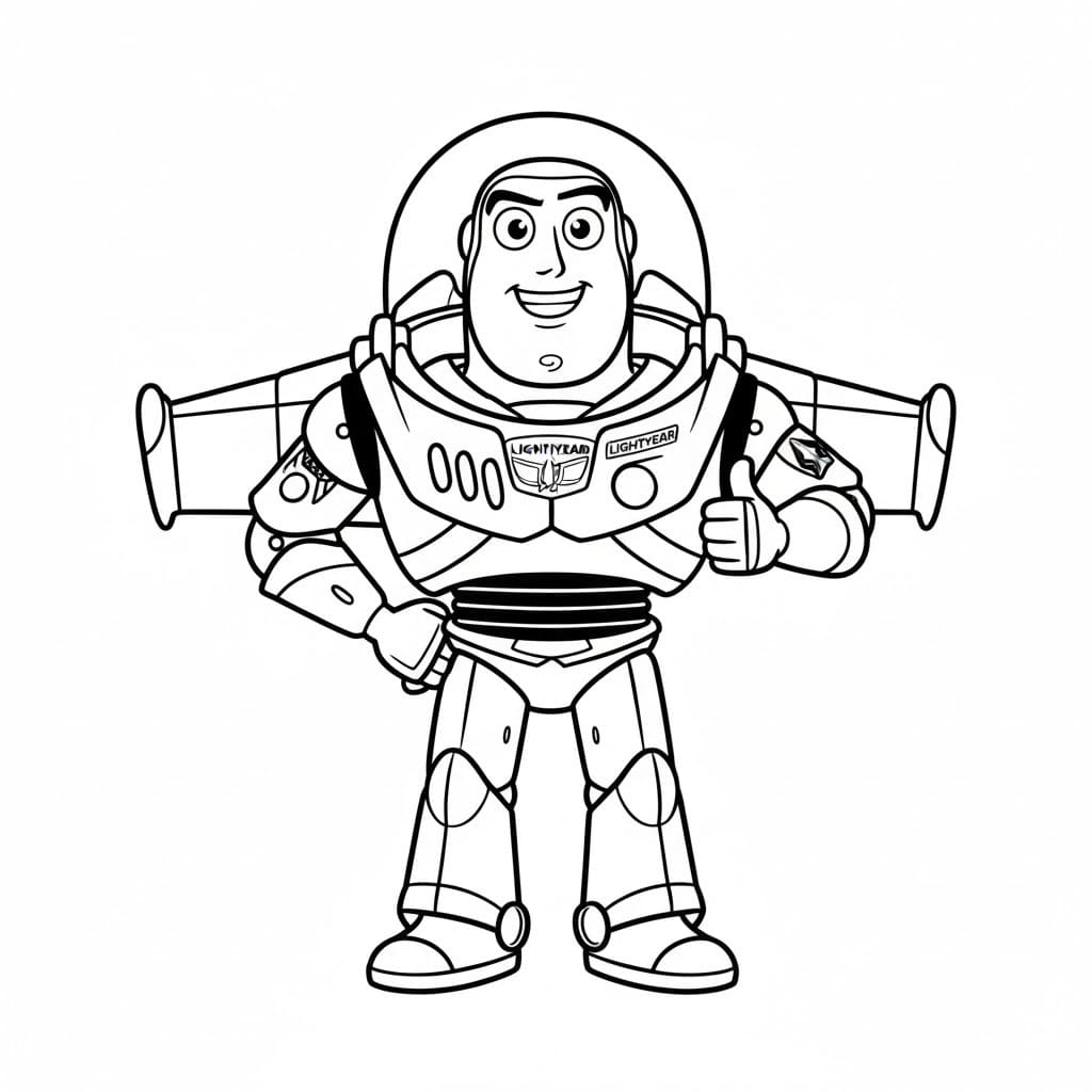 Buzz Lightyear gratis afdrukbaar