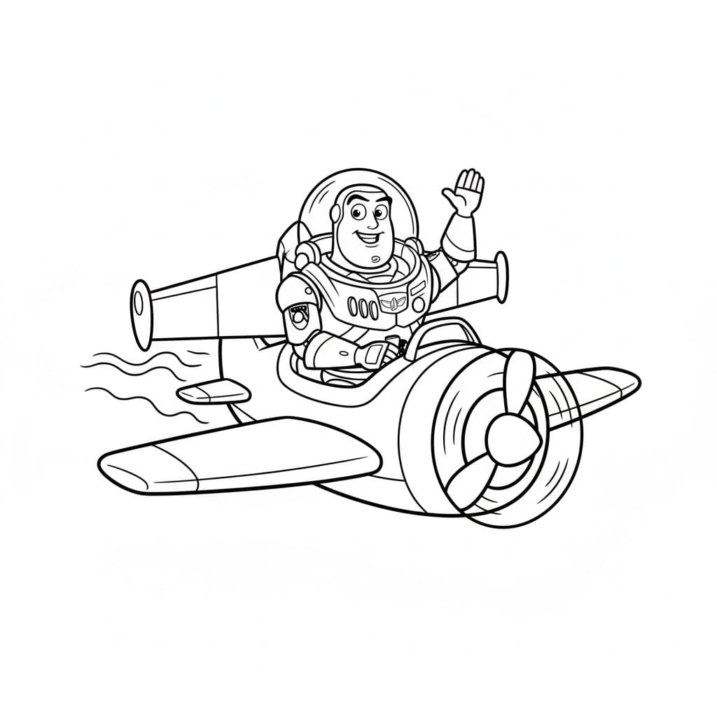 Buzz Lightyear gratis afdrukbaar voor kinderen