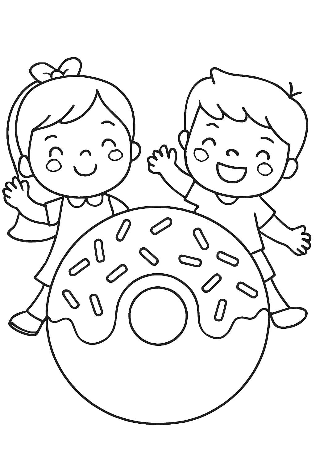 Donut gratis afdrukbaar Donut gratis afdrukbaar