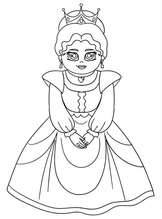 Koningin afdrukbaar Koningin afdrukbaar