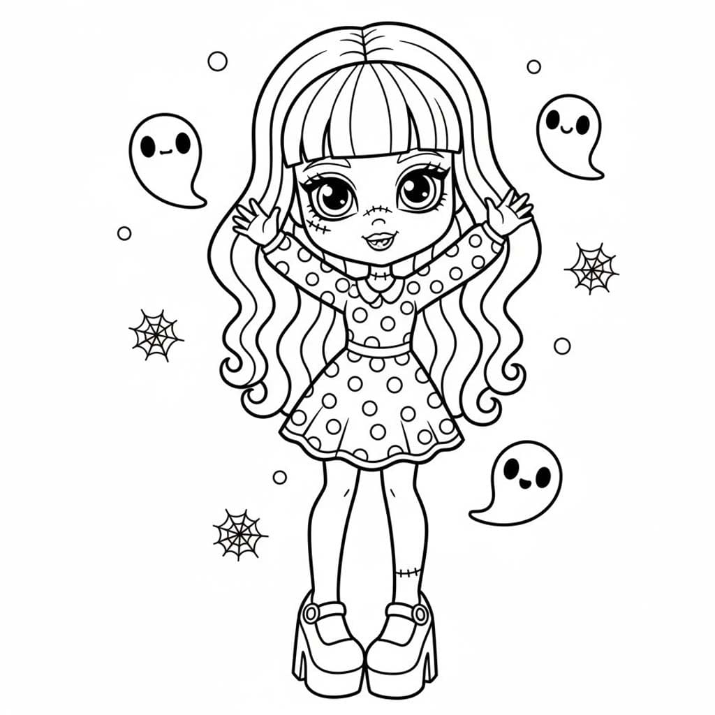 Monster High afdrukbaar basis Monster High afdrukbaar basis