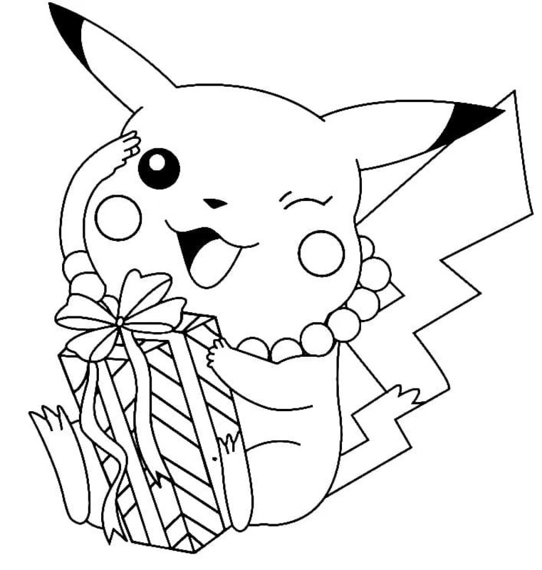 Pikachu afdrukbare basis