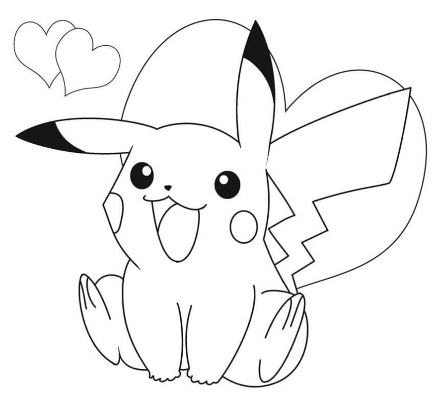 Pikachu afdrukbare eenvoudig