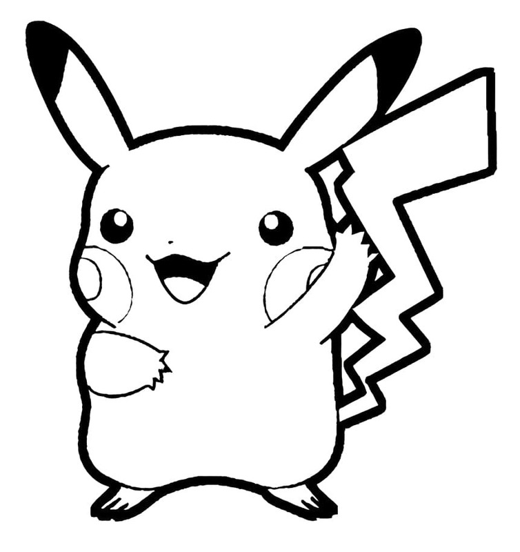 Pikachu gratis afdrukbaar