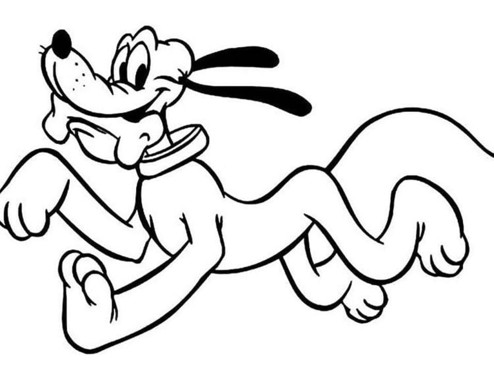 Pluto afdrukbaar simpel