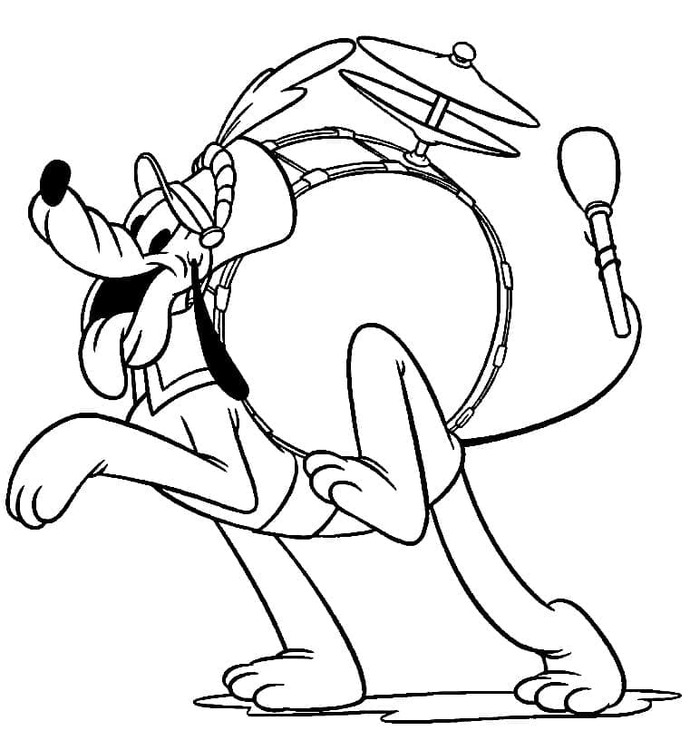 Pluto afdrukbaar voor kinderen