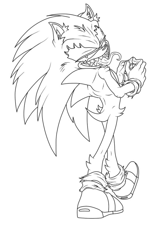 Sonic Exe afdrukbaar