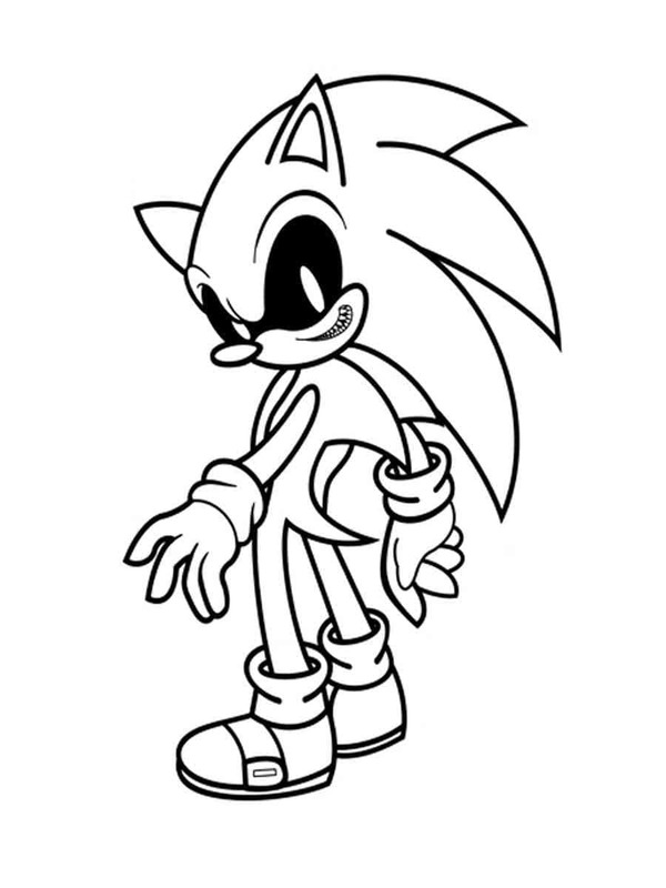 Sonic Exe afdrukbaar voor kinderen