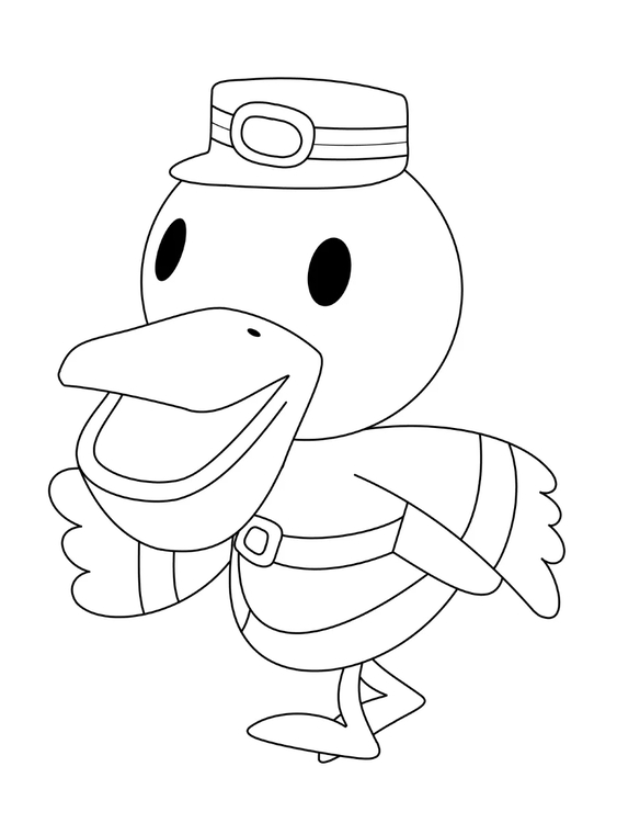 Tekenen Animal Crossing gratis afdrukbaar