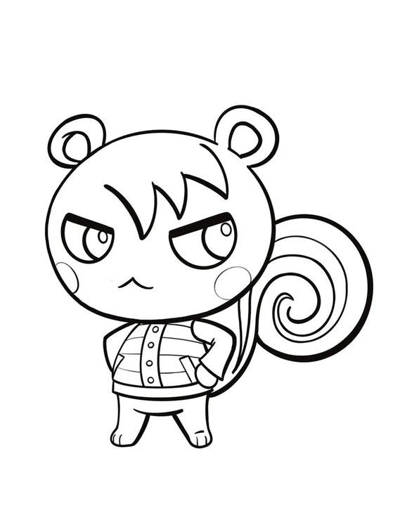 Tekenen Animal Crossing gratis basis