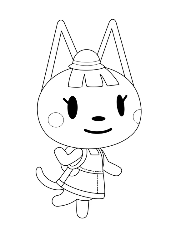Tekenen Animal Crossing gratis eenvoudig