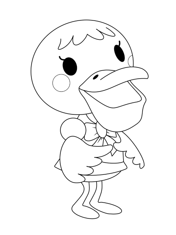 Tekenen Animal Crossing gratis voor kinderen