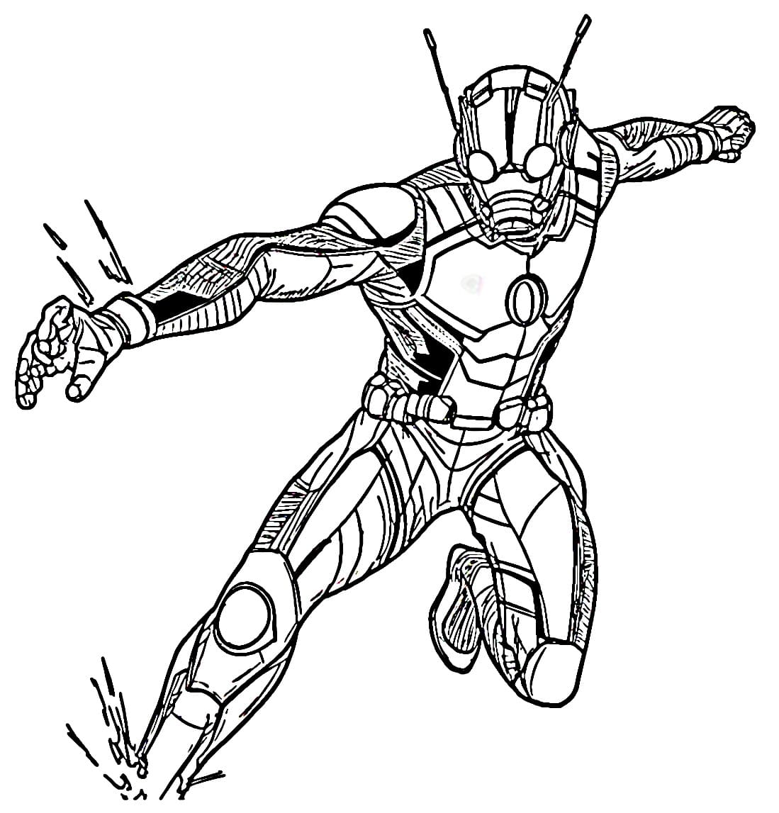 Tekenen Ant man eenvoudig bij kinderen