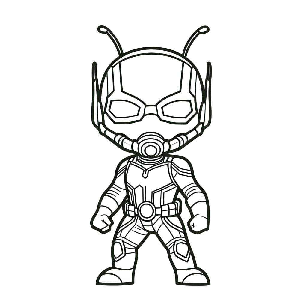 Tekenen Ant man eenvoudig