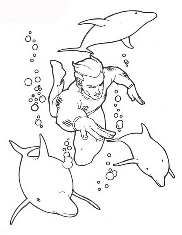 Tekenen Aquaman eenvoudig