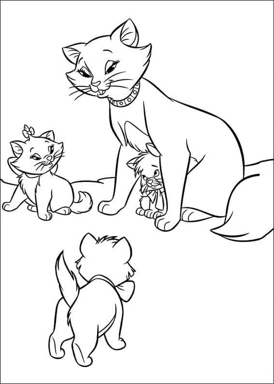 Tekenen Aristokatten gratis