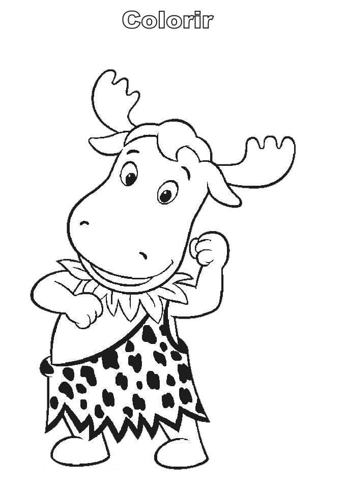 Tekenen Backyardigans afdrukbaar eenvoudig