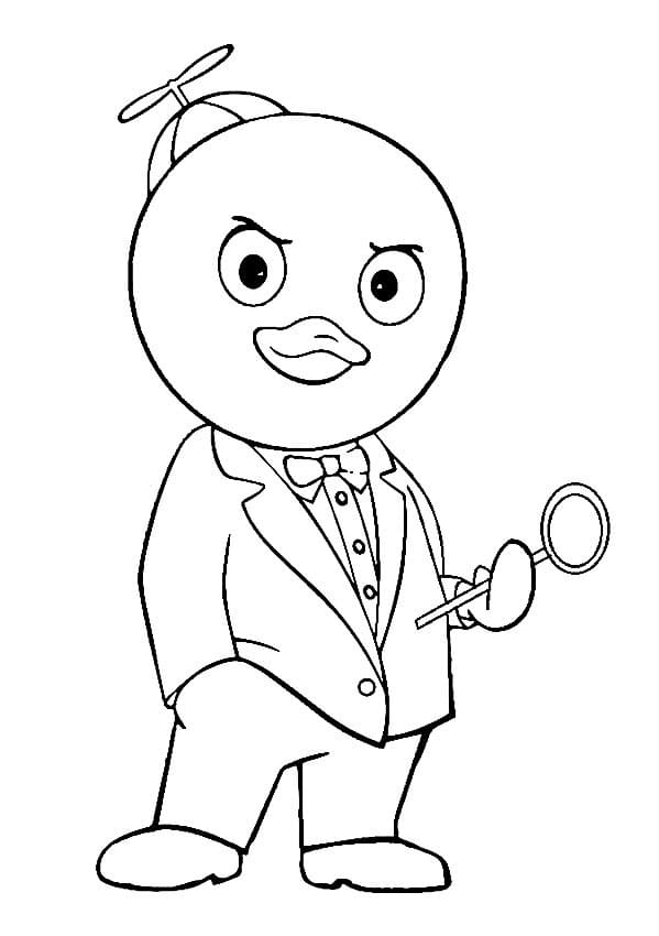 Tekenen Backyardigans afdrukbaar simpel