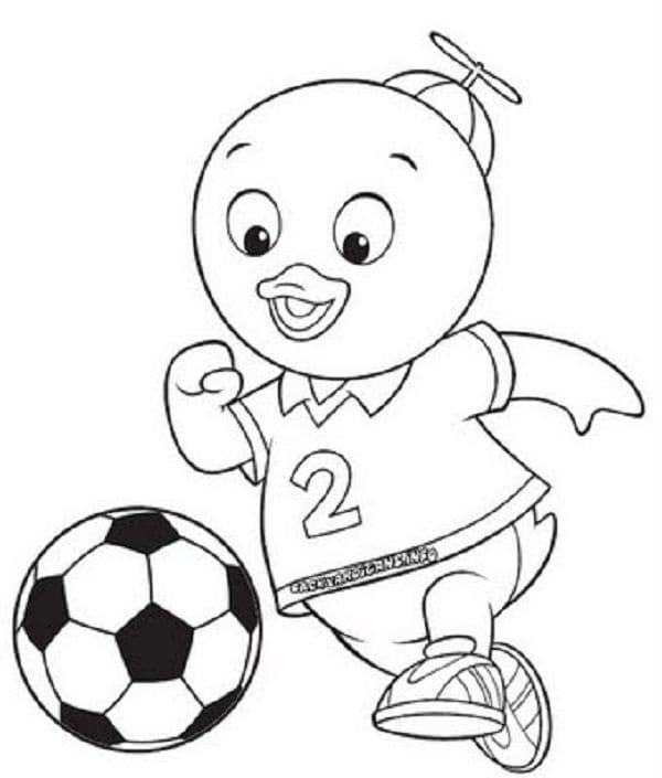 Tekenen Backyardigans gratis afdrukbaar basis