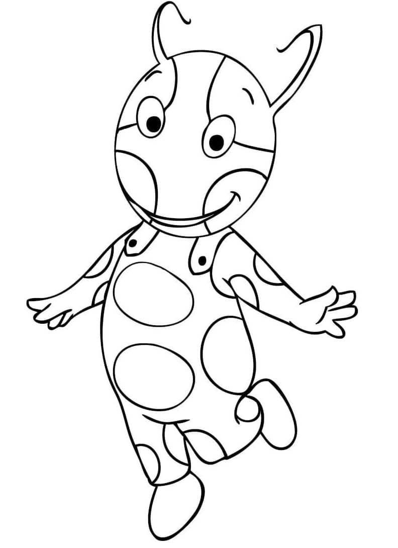 Tekenen Backyardigans gratis afdrukbaar simpel