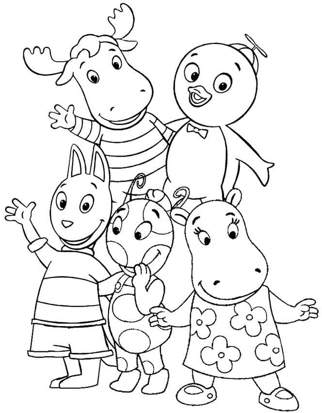 Tekenen Backyardigans gratis voor kinderen