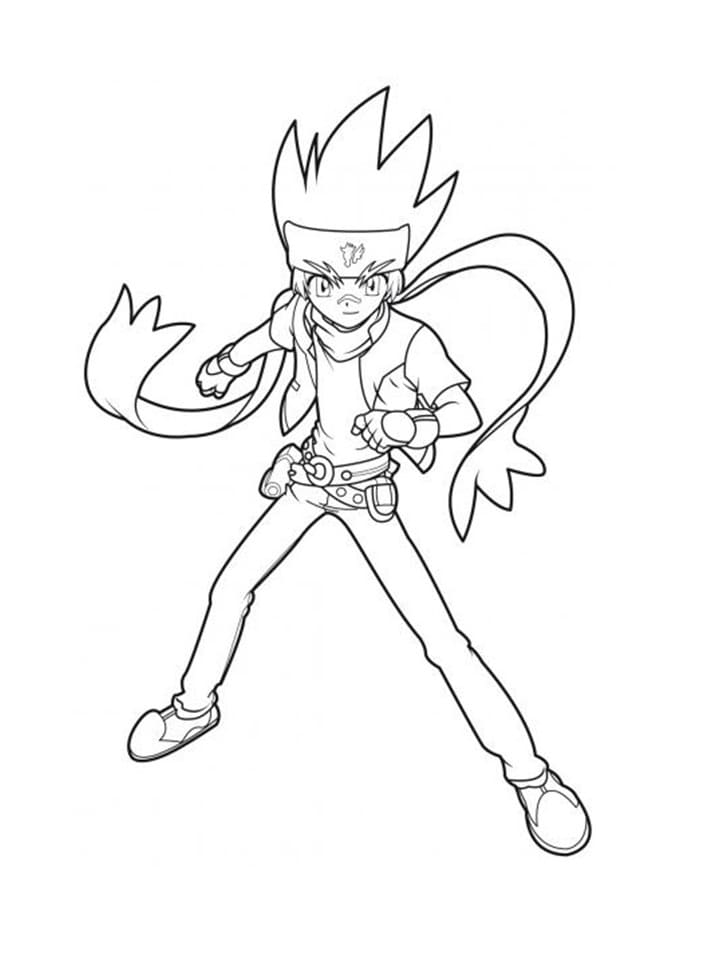 Tekenen Beyblade afdrukbaar basis