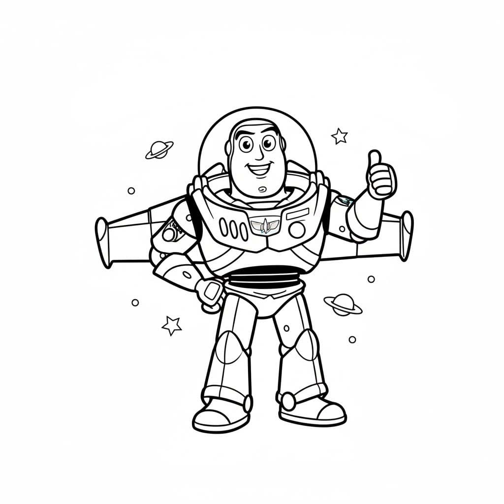 Tekenen Buzz Lightyear 7