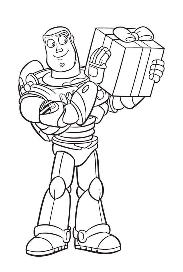 Tekenen Buzz Lightyear afdrukbaar basis