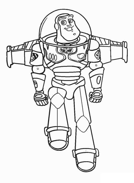 Tekenen Buzz Lightyear gratis eenvoudig
