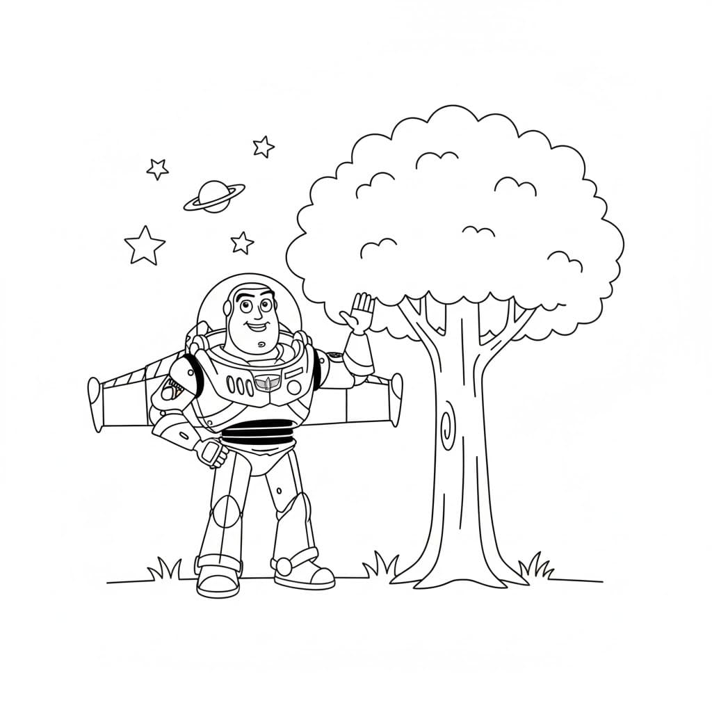 Tekenen Buzz Lightyear gratis
