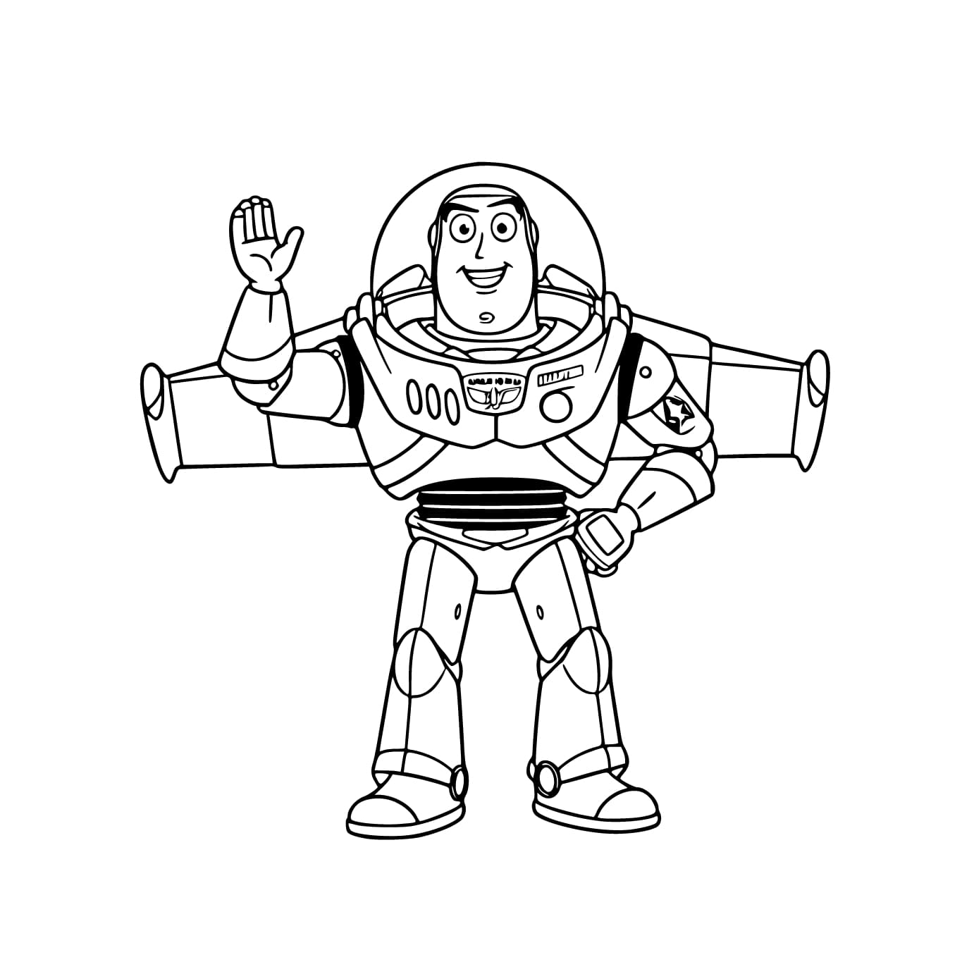Tekenen Buzz Lightyear voor kinderen